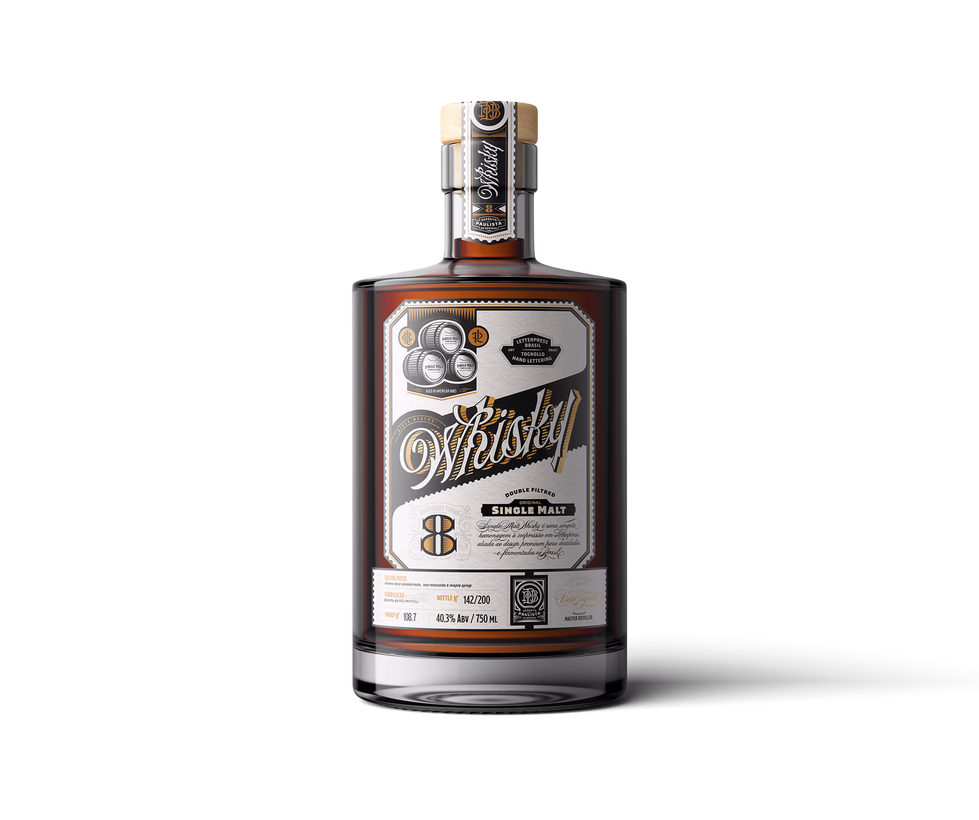 whisky letterpress — processo e resultado por Victor Tognollo (imagem 2)