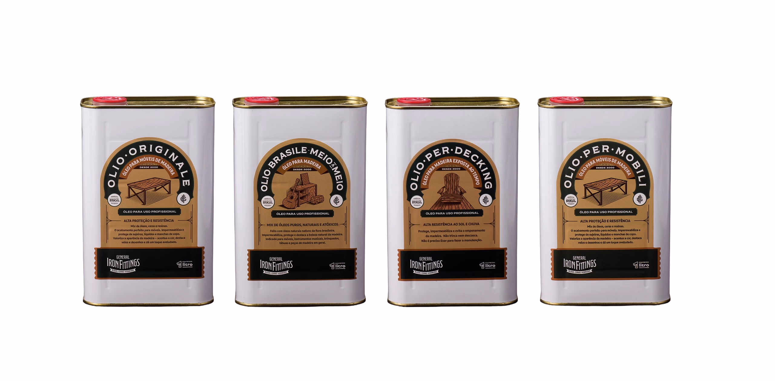 General Iron Fittings Olio oil line: Originale, Brasile, Per Decking and Per Mobili